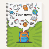 Schooltas | Schoolbenodigdheden | Gepersonaliseerd Notitieboek (Voorkant)