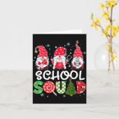 Schoolteam kabouter verpleegster stethoscoop kerst kaart (Gele Bloem)