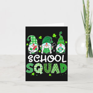 Schoolteam kabouter verpleegster stethoscoop klave kaart