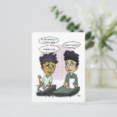 Schooltest Grappig Briefkaart (Staand voorkant)