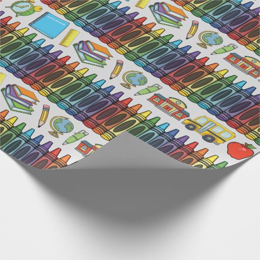  schoolthema cadeaupapier (Hoek)