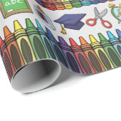  schoolthema cadeaupapier (Rol Hoek)