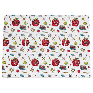 Schoolthema geschenktas groot cadeauzakje