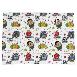 Schoolthema geschenktas groot cadeauzakje