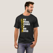 Schoolthema zes wrede uren van ons leven Funnu Acr T-shirt (Voorkant volledig)