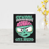 Schooltherapeut Psycholoog Terug naar school Psych Kaart (Gele Bloem)