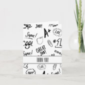 Schooltijd dank u bedankkaart (Voorkant)