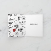 Schooltijd dank u bedankkaart (Binnen)