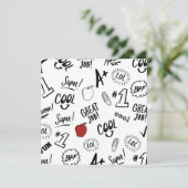 Schooltijd Kaart (Staand voorkant)