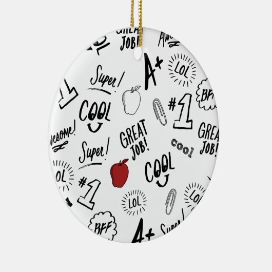 Schooltijd Keramisch Ornament (Rechts)