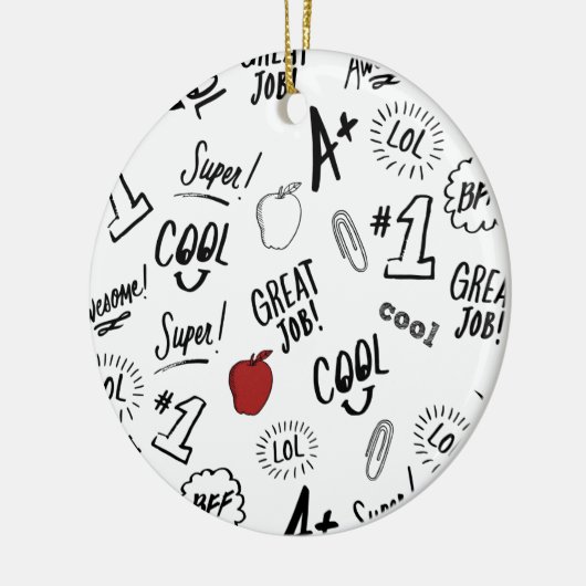 Schooltijd Keramisch Ornament (Links)