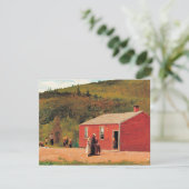 Schooltijd, populair schilderij van Winslow Homer, Kaart (Staand voorkant)