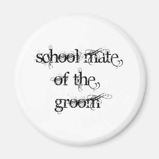Schooltijd van de Groom Magneet (Voorkant)
