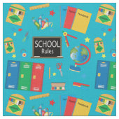 Schooltijd | Veranderbare achtergrondkleur Stof (Close Up)