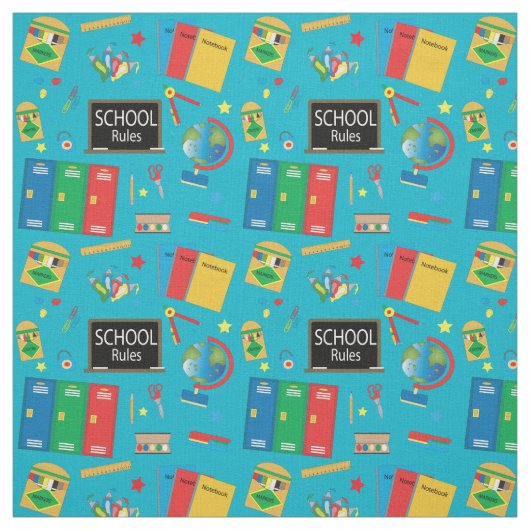Schooltijd | Veranderbare achtergrondkleur Stof (Swatch)