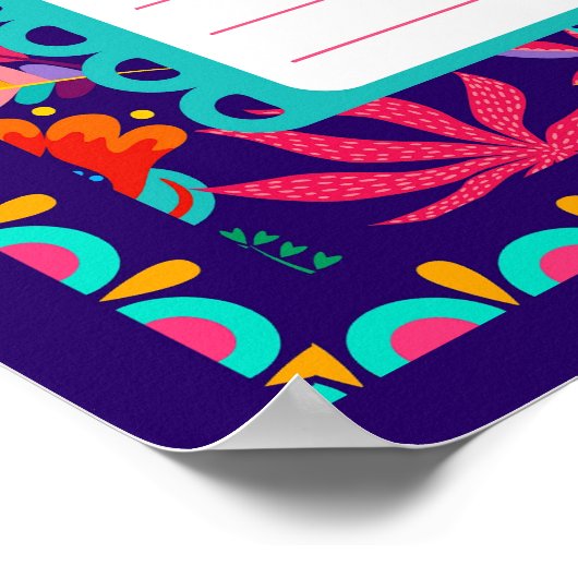 Schooltijdschema Poster (Hoek)