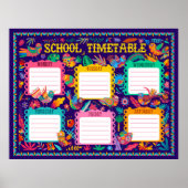 Schooltijdschema Poster (Voorkant)