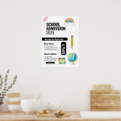 Schooltoelatingsfolder, Schoolpromotie-folder Poster (Keuken)