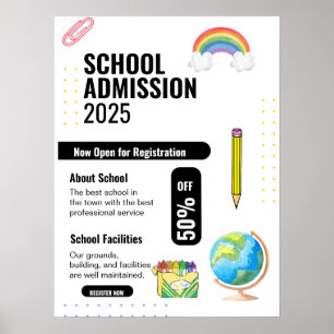 Schooltoelatingsfolder, Schoolpromotie-folder Poster