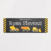 Schooltoeleveringslabels - Bouwthema Labels (Design 2)