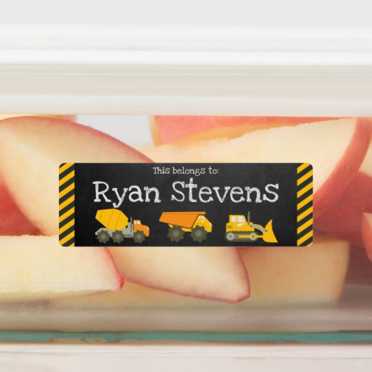 Schooltoeleveringslabels - Bouwthema Labels (Aangebracht)