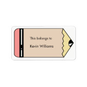 Schooltoeleveringslabels Etiket (Voorkant)