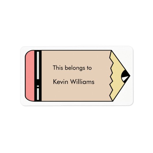 Schooltoeleveringslabels Etiket (Voorkant)