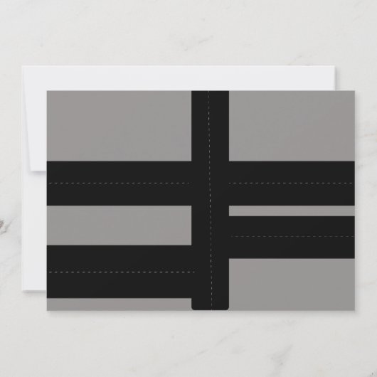 Schooltransportwiel Fotouitnodiging Aankondiging (Achterkant)