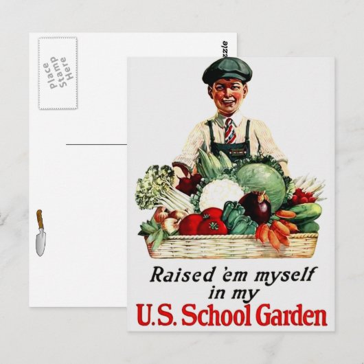 Schooltuin Briefkaart (Voorkant / Achterkant)