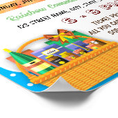 Schoolveiling geschenk mand flyer poster sjabloon (Hoek)