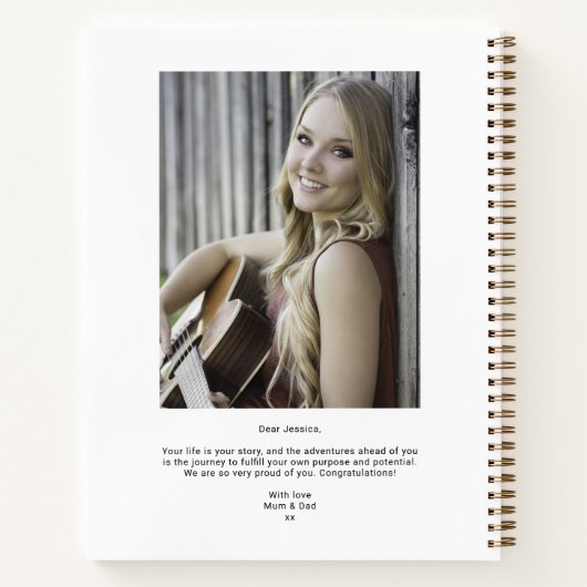 Schoolverlaters 2025 Afstuderen Gastboek Notitieboek (Achterkant)