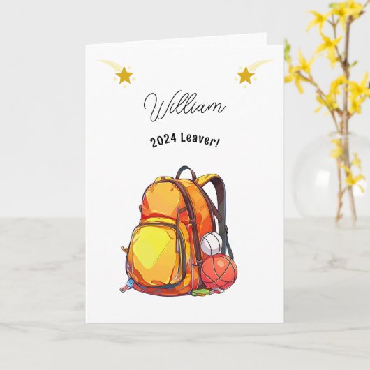 Schoolverlaters Sport Back Pack Kaart (Gele Bloem)