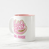 Schoolverpleeggeld Tweekleurige Koffiemok (Voorkant links)