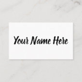 Schoolverpleeghack, klein en eenvoudig inspirerend visitekaartje (Achterkant)