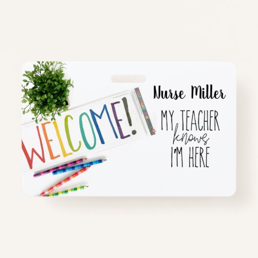 schoolverpleeghuis; Badge, Regenboog Badge (Voorkant)