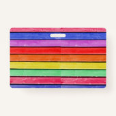 schoolverpleeghuis; Badge, Regenboog Badge (Achterkant)