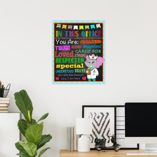 Schoolverpleeghuis, kinderverpleeghuis poster (Thuiskantoor)