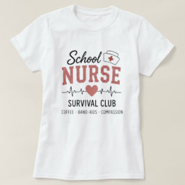 Schoolverpleegkundige Survival Club T-shirt