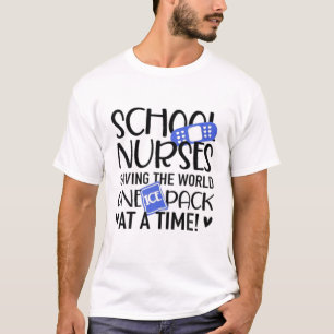 Schoolverpleegkundigen die de wereld één ijspakket t-shirt