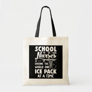 Schoolverpleegkundigen die de wereld één ijspakket tote bag