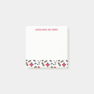 Schoolverpleegkundigen, gepersonaliseerd van het b post-it® notes