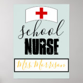 Schoolverpleegkundigen Kantoor decor; gepersonalis Poster (Voorkant)