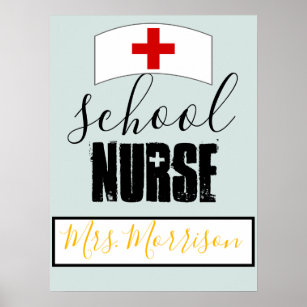 Schoolverpleegkundigen Kantoor decor; gepersonalis Poster