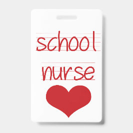 Schoolverpleegkundigen, schoolloodspas, pasje voor badge