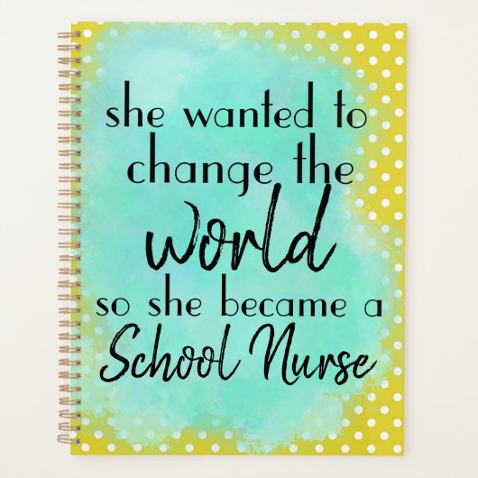 Schoolverpleegkundigen, Trendy-kleuren en coördina Planner (Voorkant)