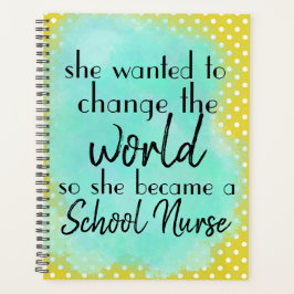 Schoolverpleegkundigen, Trendy-kleuren en coördina Planner