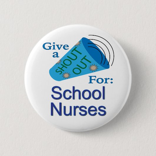 Schoolverpleegkundigen uitzoeken ronde button 5,7 cm (Voorkant)