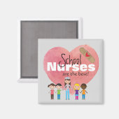 Schoolverpleegkundigen zijn de beste! (magneet) magneet (Voorkant / Achterkant)