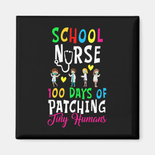 Schoolverpleegster 100 dagen van het oplappen van  magneet