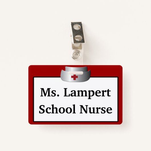 Schoolverpleegster Badge (Voorkant met clip)